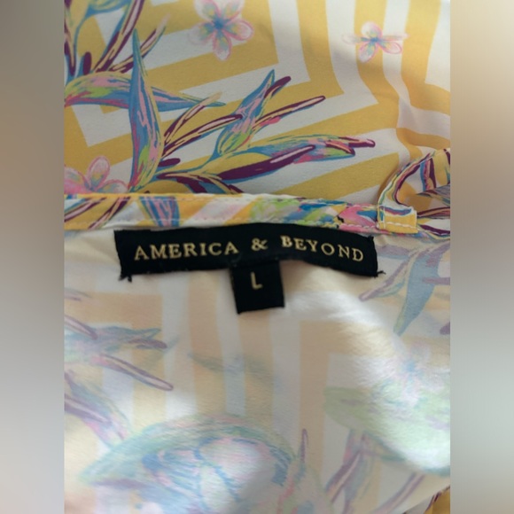 America & Beyond, Maxi Dress, Kimono Style Sleeves, #510 - Picture 6 of 6